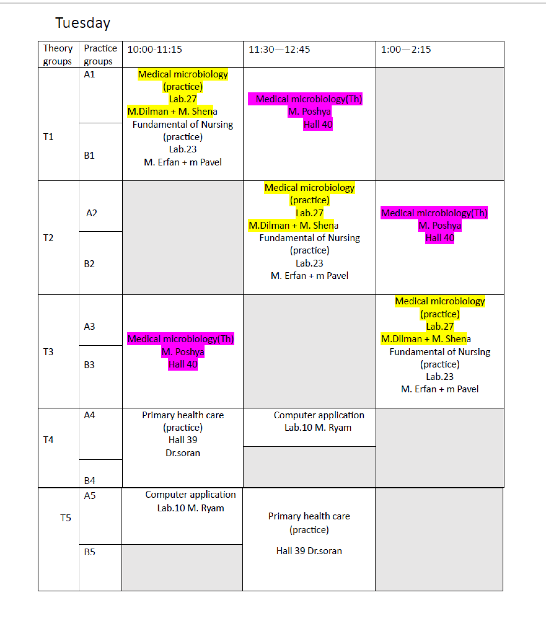course