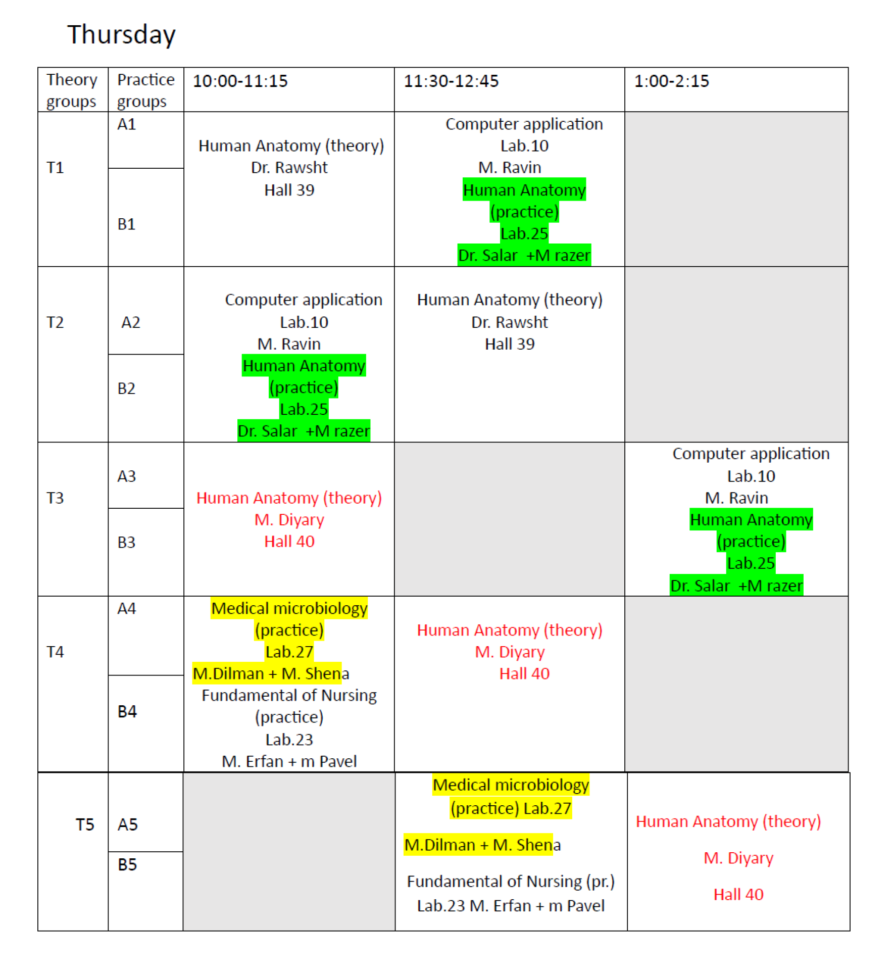 course